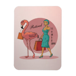Íman Aposentado É meu trabalho ir Comprar Flamingo Rosa