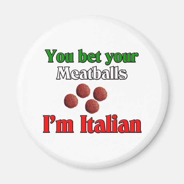 Íman Aposto que sou italiano. (Frente)