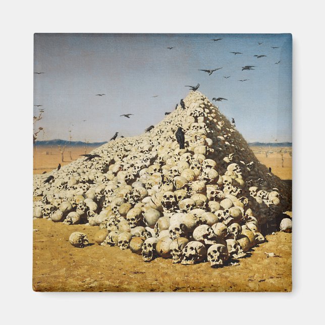 Íman Apoteose da Guerra (morte e destruição) (crânios) (Frente)