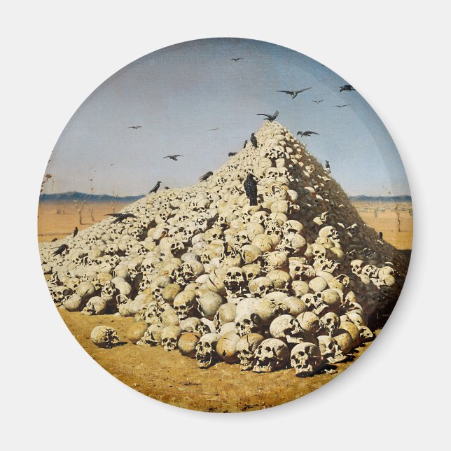 Íman Apoteose da Guerra (morte e destruição) (crânios) (Frente)