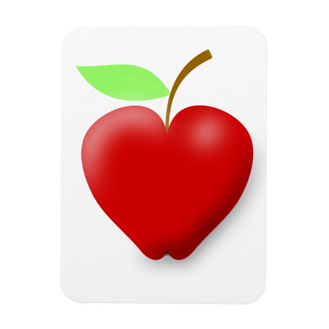 Íman Apple-148455 RED HEART SHAPED APPLE VETOR FRUTA H (Vertical)