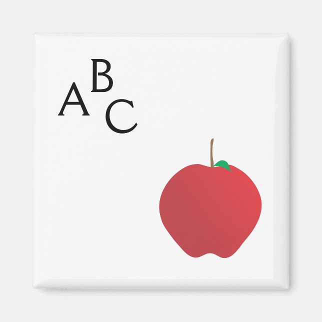 Íman Apple, A, B, C Magnet (Frente)