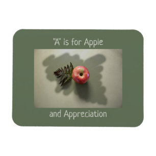 Íman Apple for Teacher Apprecie Verde Personalizável