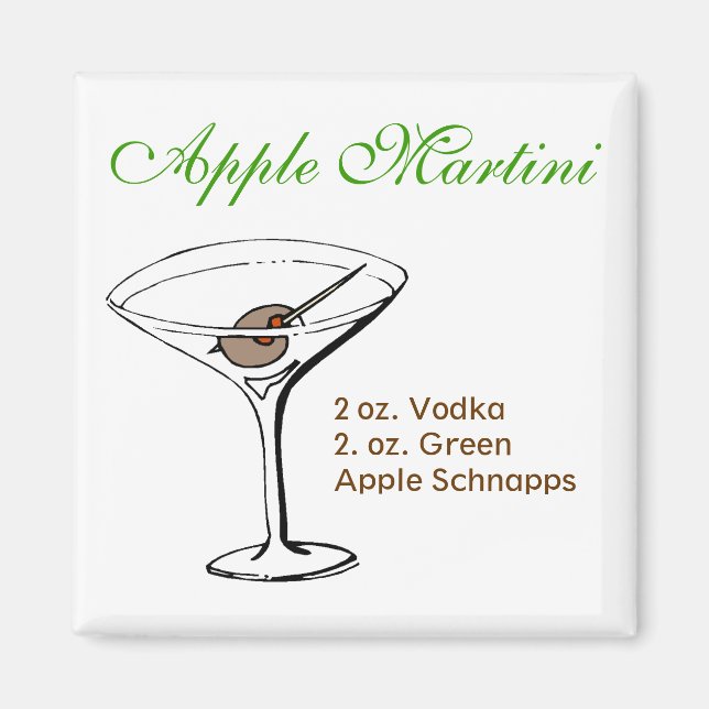 Íman Apple Martini (Frente)