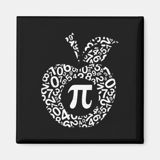 Íman Apple Pi Algebra Sinal Matemática Engraçado Presen (Frente)