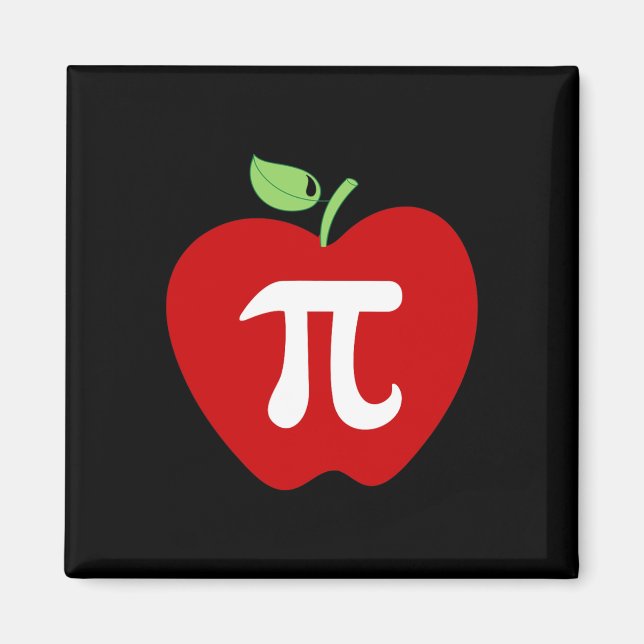 Íman Apple Pi Apple Pie Pie Comida Sobre Professor de M (Frente)