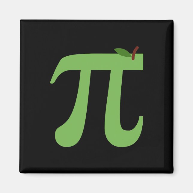 Íman Apple Pi Engraçada Piada De Pie Day Para Amor Em M (Frente)
