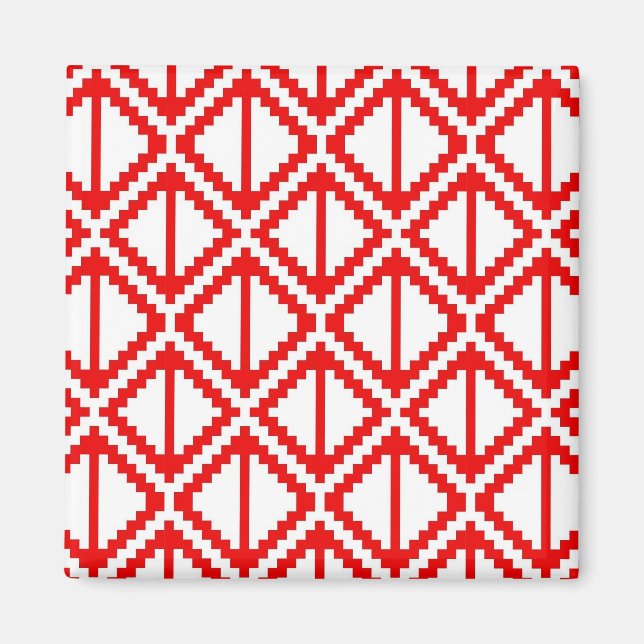 Íman "Apple Slice" - vermelho (Frente)