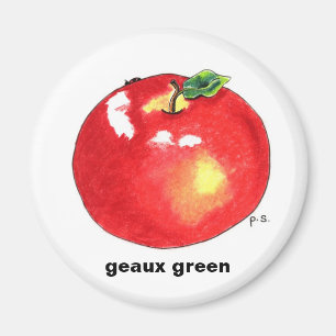 Íman Apple, verde do geaux