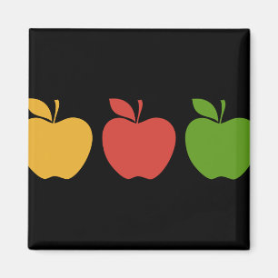 Íman Apple verde vermelho amarelo