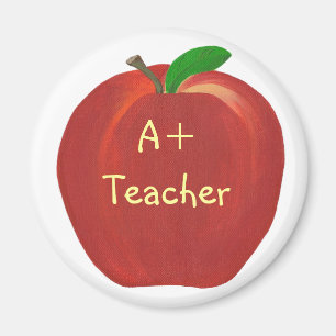Íman Apple vermelho que pinta, A+ Ímãs do professor