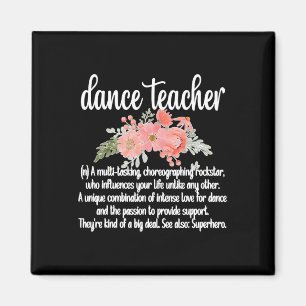 Íman Apreciação de Professora Dança Ajustado Negra de C