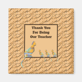 Íman Apreciação de Professores Classe Cat Kittens Obrig