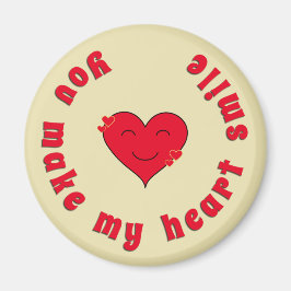 Íman Apreciação do sorriso cardíaco de aspas inspirador