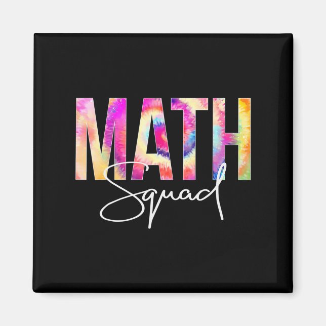 Íman Apreciação do Tie Dye ao Esquadrão de Matemática (Frente)