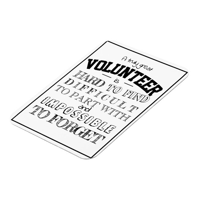 Íman Apreciação do Voluntário Obrigado Escrito do prese (Left Side)