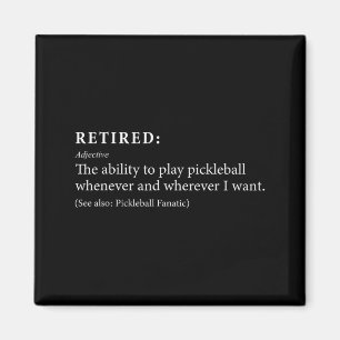 Íman Apreciador de pickleball aposentado definição apos