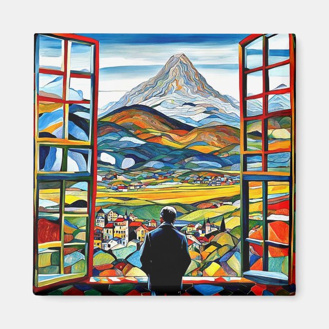 Íman Apreciando a vista (Frente)