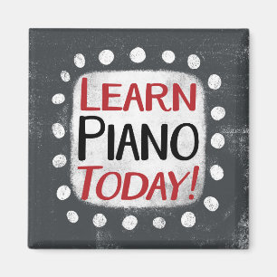 Íman Aprenda Piano Hoje Magnet Frigorífico