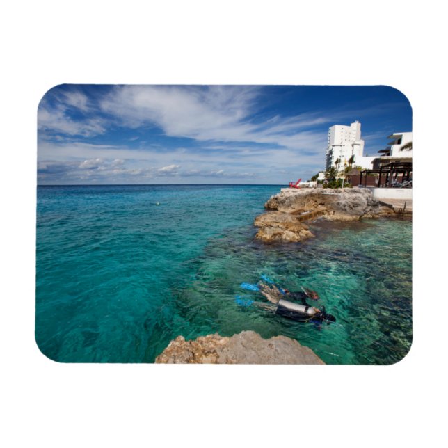 Íman Aprendendo A Mergulhar, Cozumel México (Horizontal)