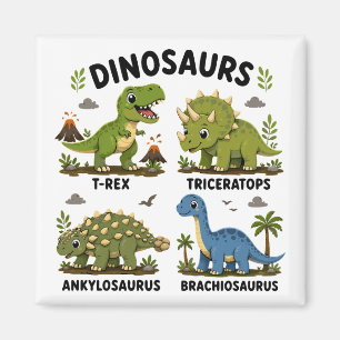 Íman Aprendizado de Espécies de Dinossauros para Crianç