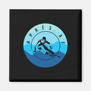 Íman Après Af Ski Skiing Lake Tahoe Park City Skier Sno