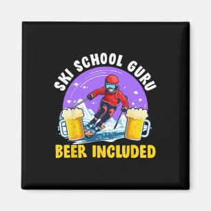 Íman Apres-ski Escola de Esqui Guru Cerveja Incluída Di