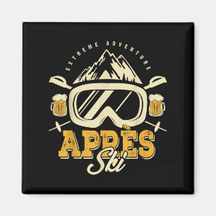 Íman Apres Ski Party Outfit, Beer & Bebidas Após Sk
