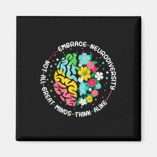 Íman Aproveite a neurodiversidade cerebral Autismo de c