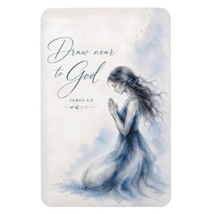 Íman Aproxime-se de Deus Tiago 4:8 Aquarela Cristã