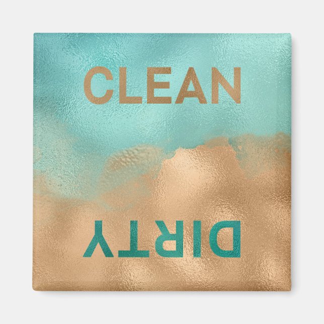 Íman Aqua Blue Cobre Foil Limpa-Suja (Frente)