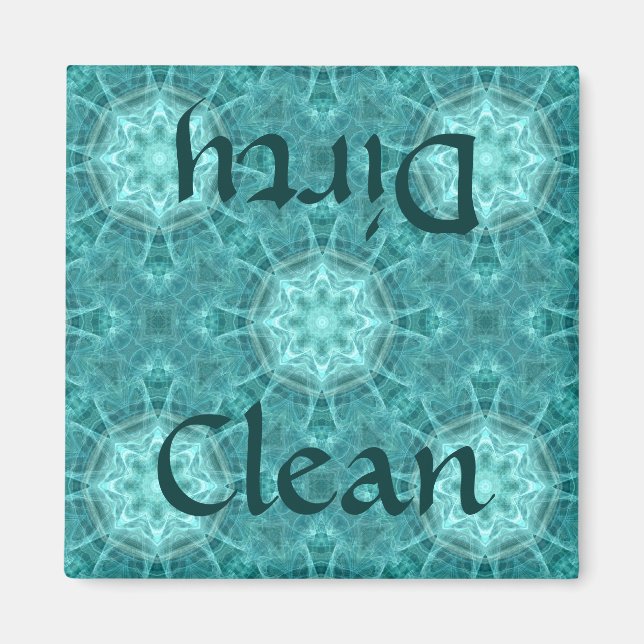 Íman Aqua e caleidoscópio fractal lactal limpo/sujo (Frente)