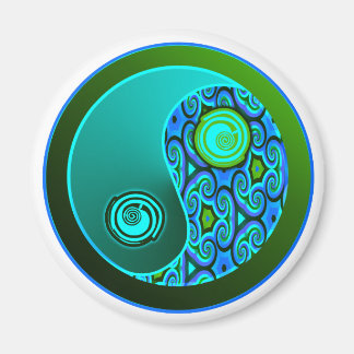 Íman Aqua Swirls Yin Yang