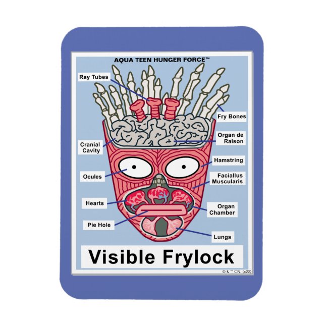 Íman Aqua Teen Fome Force Visible Frylock Poster (Vertical)
