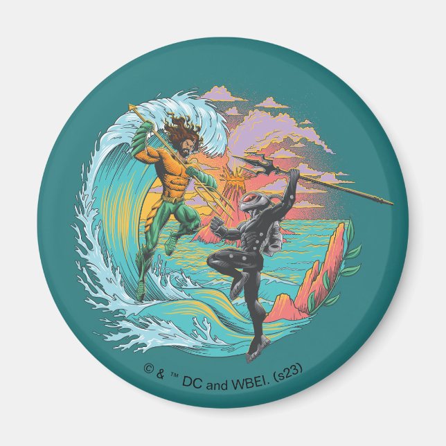 Íman Aquaman & Black Manta Tidal Wave (Frente)