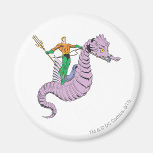 Íman Aquaman corre cavalo marinho