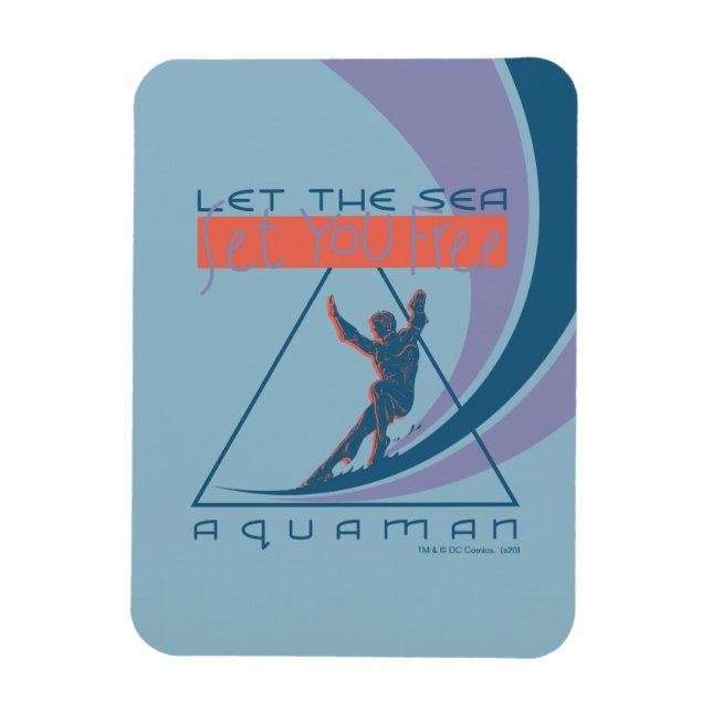 Íman Aquaman | Deixe O Mar Libertá-Lo (Vertical)