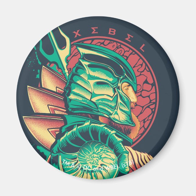 Íman Aquaman | Gráfico Xebel King Nereus (Frente)