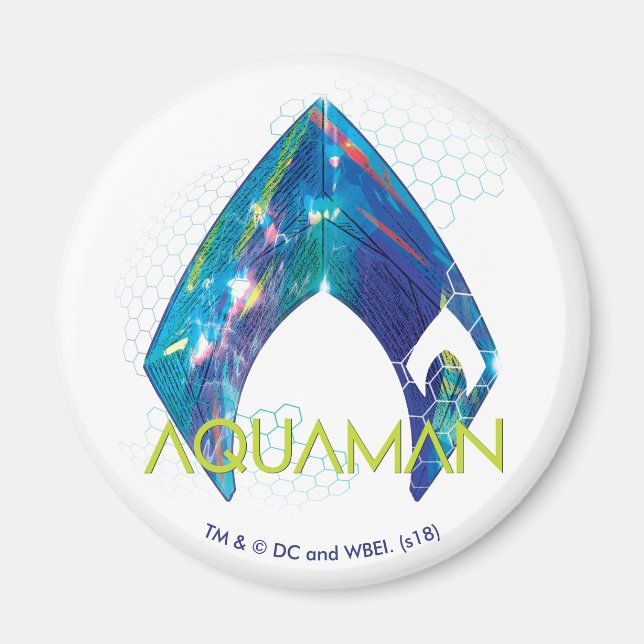 Íman Aquaman | Logotipo Aquaman Refratado (Frente)