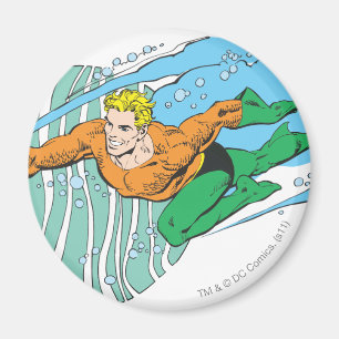 Íman Aquaman salta à esquerda