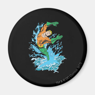 Íman Aquaman salta na onda