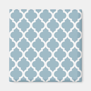 Íman Aquamarine Azulejo marroquino Trellis