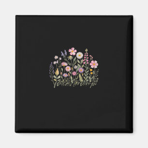 Íman Aquarela Anti Trump Floral Democrata Presidente Li