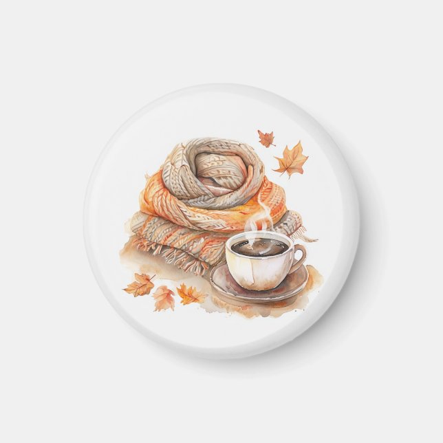 Íman Aquarela e caneca de café (Frente)