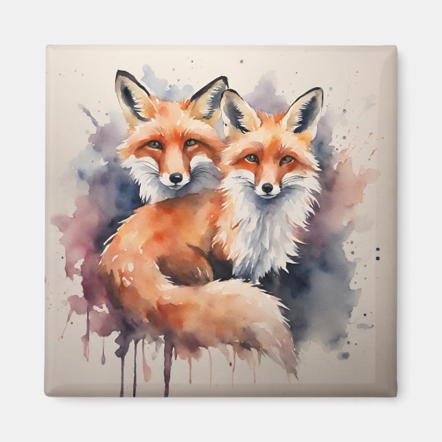 Íman Aquarela Fox Duo (Frente)