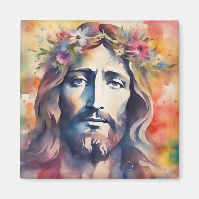 Íman Aquarela Jesus (Frente)