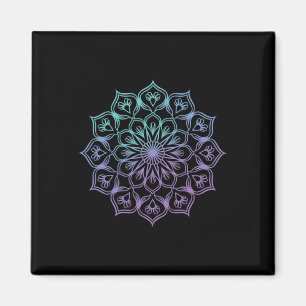 Íman Aquarela Mandala Geometria Fractal Sagrada Arte _1