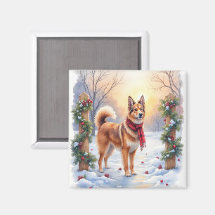 Íman Aquarela Tervuren Belga Grinalda Natal