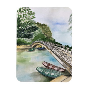 Íman Aquarela, Vietname, paisagem da província de Ninh 