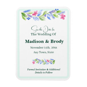 Íman Aquarelas pintadas Manipuladamente Floral SALVAR A